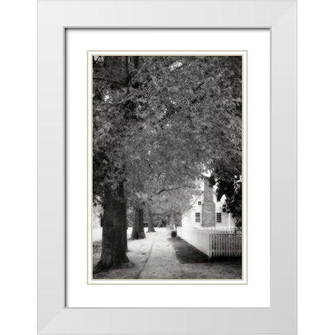 Small Town Autumn III White Modern Wood Framed Art Print with Double Matting by Hausenflock, Alan