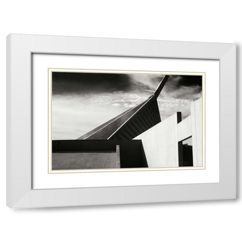 Semper Fi I White Modern Wood Framed Art Print with Double Matting by Hausenflock, Alan