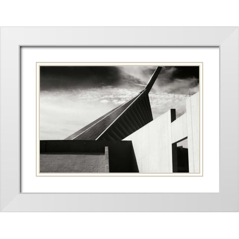 Semper Fi I White Modern Wood Framed Art Print with Double Matting by Hausenflock, Alan