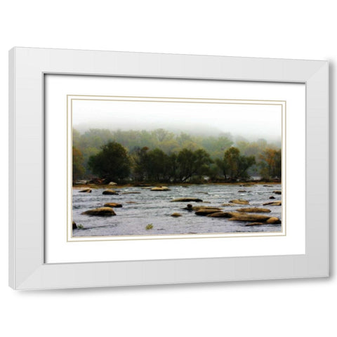 The Far Shore White Modern Wood Framed Art Print with Double Matting by Hausenflock, Alan