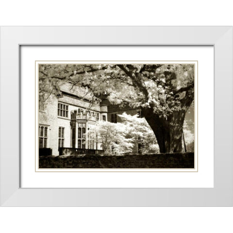Tudor Mansion I White Modern Wood Framed Art Print with Double Matting by Hausenflock, Alan