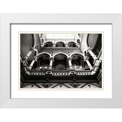 Moorish Balconies III White Modern Wood Framed Art Print with Double Matting by Hausenflock, Alan