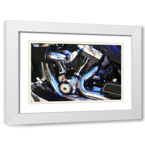 Black Beauty I White Modern Wood Framed Art Print with Double Matting by Hausenflock, Alan