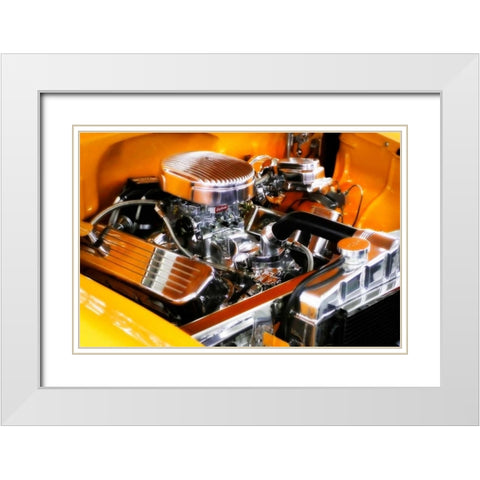 Street Rod I White Modern Wood Framed Art Print with Double Matting by Hausenflock, Alan