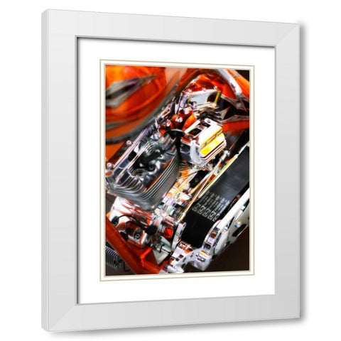 Custom Chopper II White Modern Wood Framed Art Print with Double Matting by Hausenflock, Alan