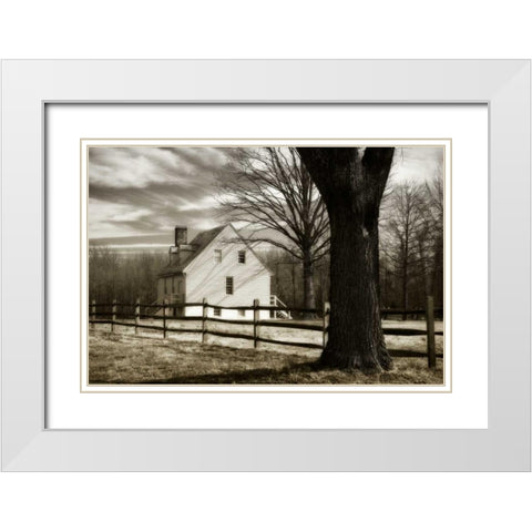 Gaines Mill I White Modern Wood Framed Art Print with Double Matting by Hausenflock, Alan