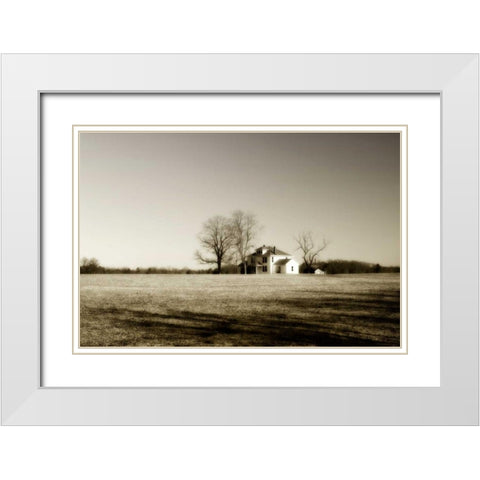 Ashland Farm I White Modern Wood Framed Art Print with Double Matting by Hausenflock, Alan