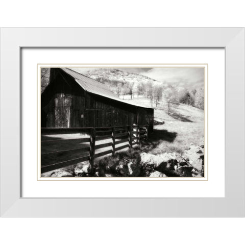 Alleghany County II White Modern Wood Framed Art Print with Double Matting by Hausenflock, Alan