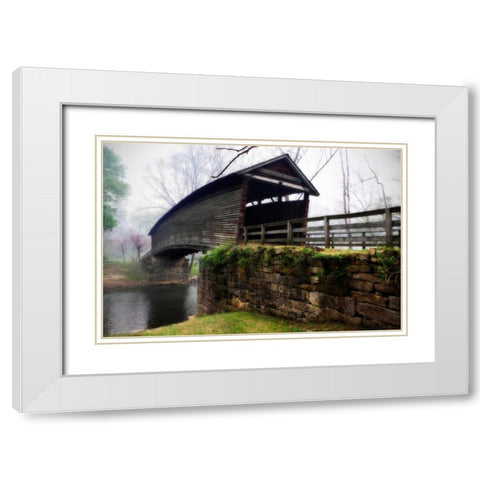 Humpback Bridge II White Modern Wood Framed Art Print with Double Matting by Hausenflock, Alan