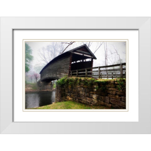 Humpback Bridge II White Modern Wood Framed Art Print with Double Matting by Hausenflock, Alan