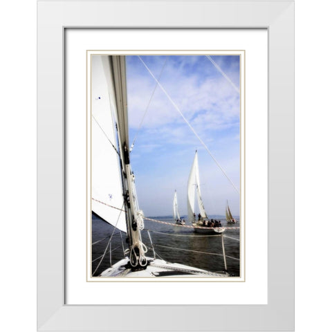 Quantico Fleet III White Modern Wood Framed Art Print with Double Matting by Hausenflock, Alan