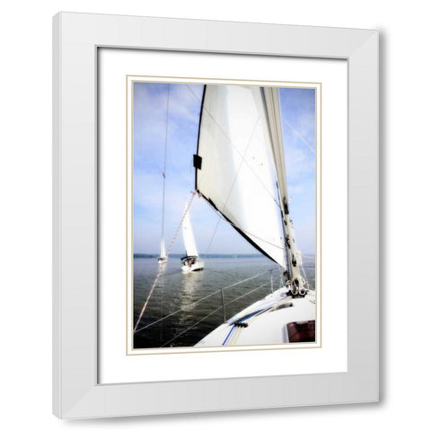 Quantico Fleet IV White Modern Wood Framed Art Print with Double Matting by Hausenflock, Alan