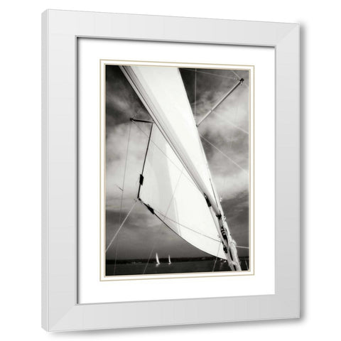 Close Hauled II White Modern Wood Framed Art Print with Double Matting by Hausenflock, Alan
