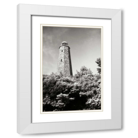 Old Cape Henry Light I White Modern Wood Framed Art Print with Double Matting by Hausenflock, Alan