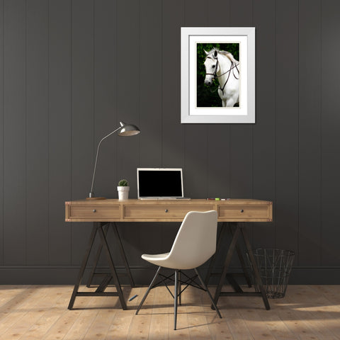 Phantom I White Modern Wood Framed Art Print with Double Matting by Hausenflock, Alan
