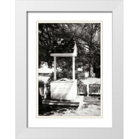 The Old Well II White Modern Wood Framed Art Print with Double Matting by Hausenflock, Alan