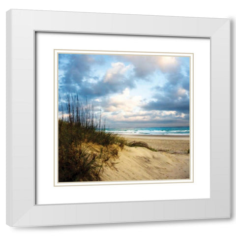 Cotton Candy Sunrise Sq I White Modern Wood Framed Art Print with Double Matting by Hausenflock, Alan