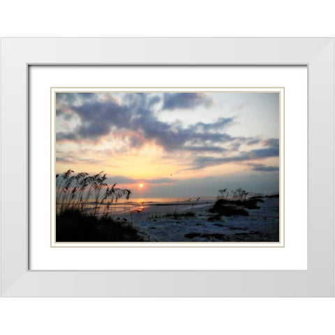 Masonboro Inlet II White Modern Wood Framed Art Print with Double Matting by Hausenflock, Alan