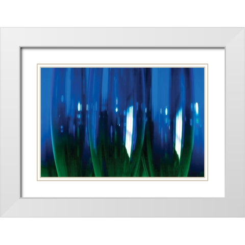 Wine Glasses III White Modern Wood Framed Art Print with Double Matting by Hausenflock, Alan