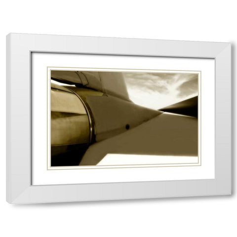 Tomcat III White Modern Wood Framed Art Print with Double Matting by Hausenflock, Alan