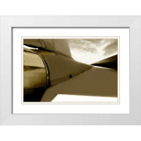 Tomcat III White Modern Wood Framed Art Print with Double Matting by Hausenflock, Alan