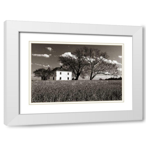 House on Malvern Hill White Modern Wood Framed Art Print with Double Matting by Hausenflock, Alan