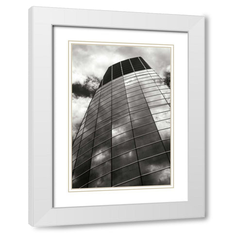 Tower of Clouds III White Modern Wood Framed Art Print with Double Matting by Hausenflock, Alan