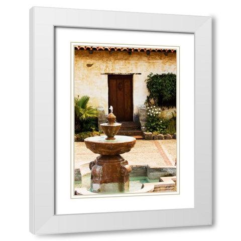 Mission Door II White Modern Wood Framed Art Print with Double Matting by Hausenflock, Alan