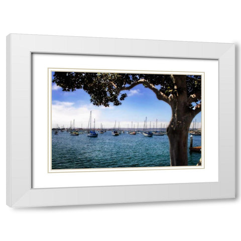 San Diego Que IV White Modern Wood Framed Art Print with Double Matting by Hausenflock, Alan