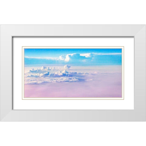 Above the Clouds II White Modern Wood Framed Art Print with Double Matting by Hausenflock, Alan