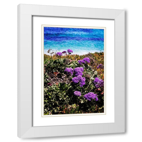 La Jolla Beach I White Modern Wood Framed Art Print with Double Matting by Hausenflock, Alan