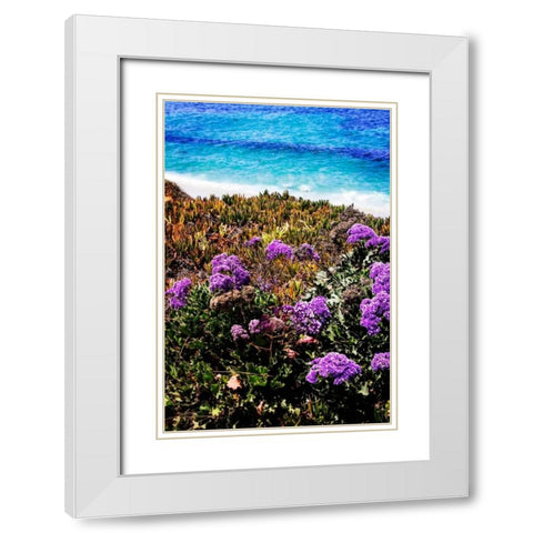 La Jolla Beach II White Modern Wood Framed Art Print with Double Matting by Hausenflock, Alan