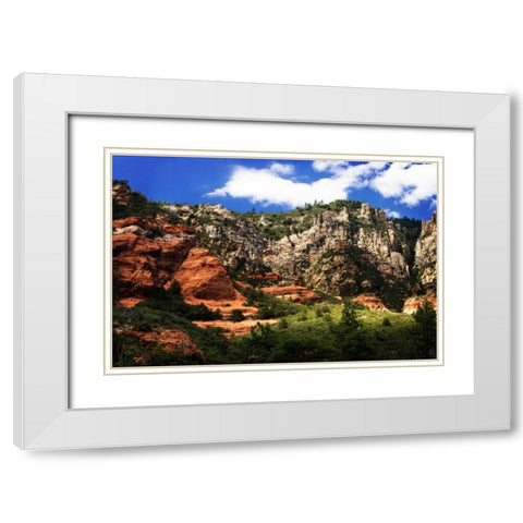 Squaw Dance Mountain White Modern Wood Framed Art Print with Double Matting by Hausenflock, Alan