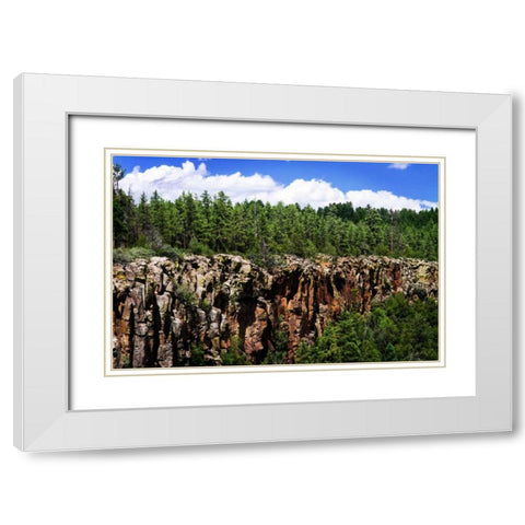 Bones of the Earth White Modern Wood Framed Art Print with Double Matting by Hausenflock, Alan