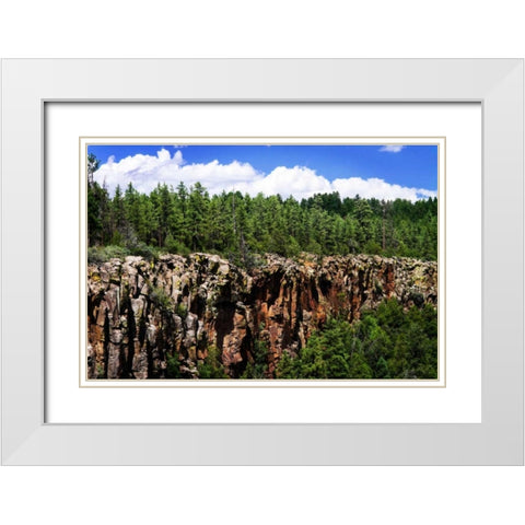 Bones of the Earth White Modern Wood Framed Art Print with Double Matting by Hausenflock, Alan