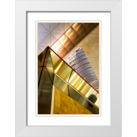 Steel and Light I White Modern Wood Framed Art Print with Double Matting by Hausenflock, Alan