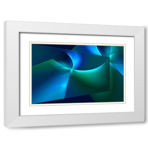 Planes White Modern Wood Framed Art Print with Double Matting by Hausenflock, Alan