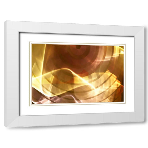 Bullseye White Modern Wood Framed Art Print with Double Matting by Hausenflock, Alan