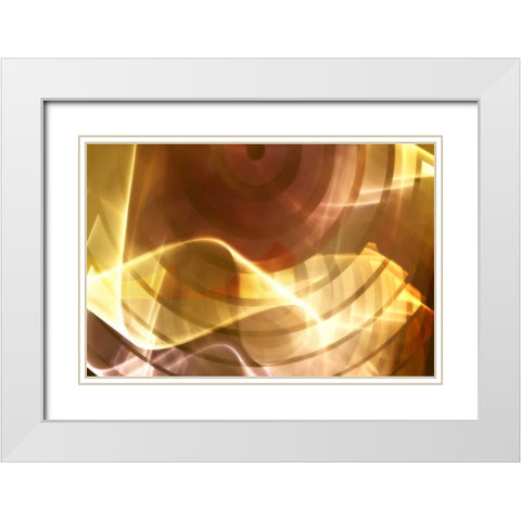 Bullseye White Modern Wood Framed Art Print with Double Matting by Hausenflock, Alan