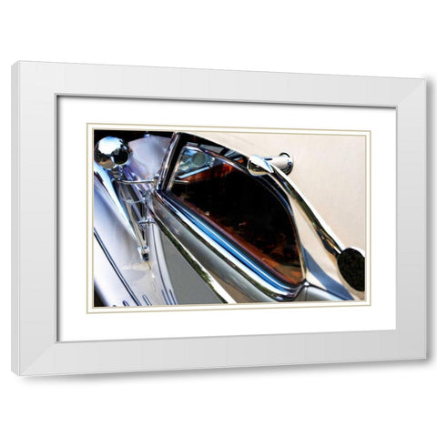 Classic Coach White Modern Wood Framed Art Print with Double Matting by Hausenflock, Alan