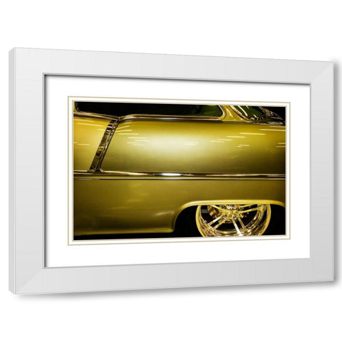 Rear Wheel Power II White Modern Wood Framed Art Print with Double Matting by Hausenflock, Alan