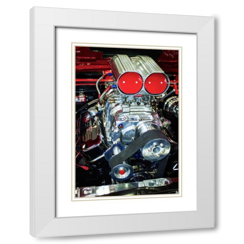 Raw Power I White Modern Wood Framed Art Print with Double Matting by Hausenflock, Alan