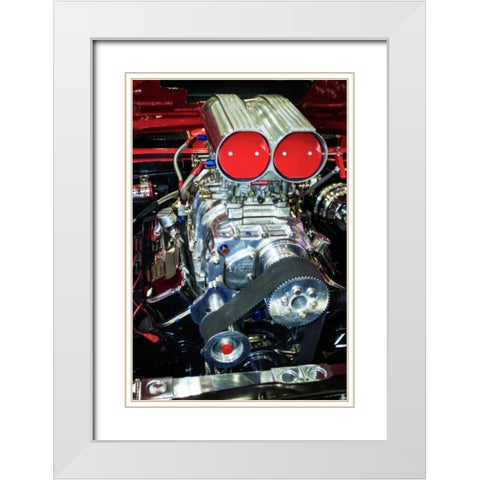 Raw Power I White Modern Wood Framed Art Print with Double Matting by Hausenflock, Alan