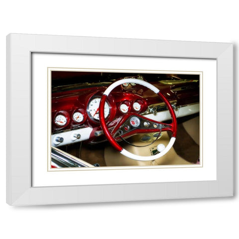 Custom 69 Cockpit White Modern Wood Framed Art Print with Double Matting by Hausenflock, Alan