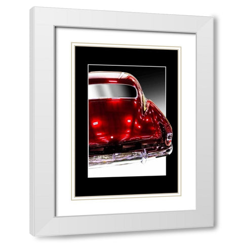 Nadine White Modern Wood Framed Art Print with Double Matting by Hausenflock, Alan