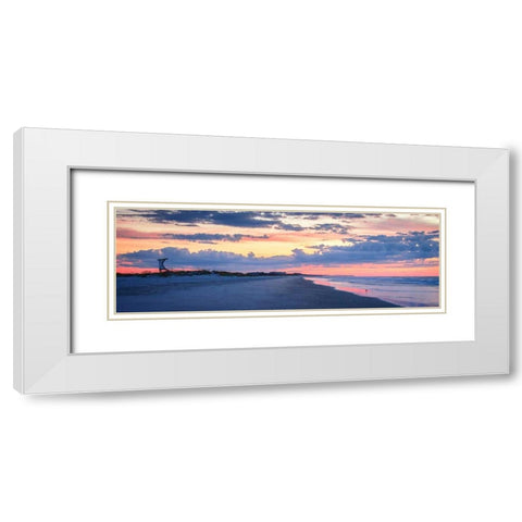 Late Summer Sunrise I White Modern Wood Framed Art Print with Double Matting by Hausenflock, Alan