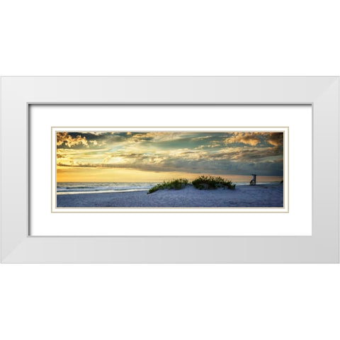 Late Summer Sunrise II White Modern Wood Framed Art Print with Double Matting by Hausenflock, Alan
