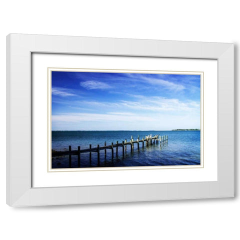 On The Chesapeake I White Modern Wood Framed Art Print with Double Matting by Hausenflock, Alan