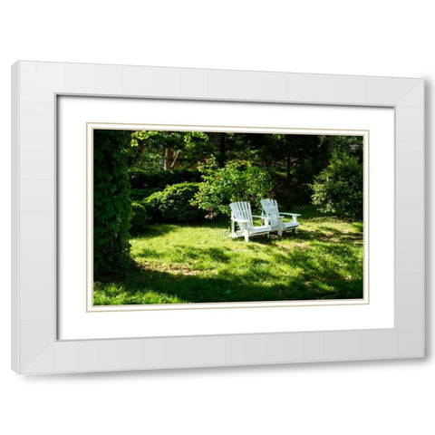 Together I White Modern Wood Framed Art Print with Double Matting by Hausenflock, Alan