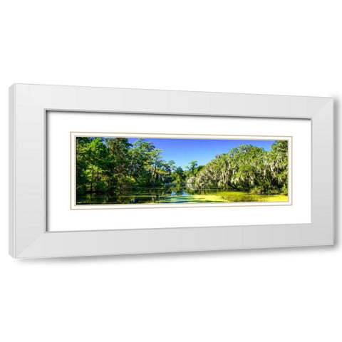 Gaias Pond White Modern Wood Framed Art Print with Double Matting by Hausenflock, Alan